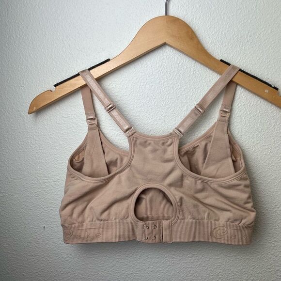 Cake Maternity Cotton Candy Seamless Racerback Nursing Bra Nude S - Picture 8 of 11